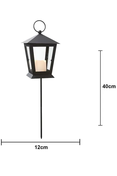 Serene gravlykt m/lys timer batteri