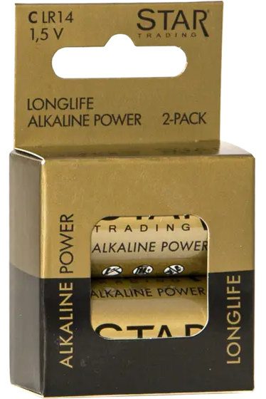 Batteri C 2-pk