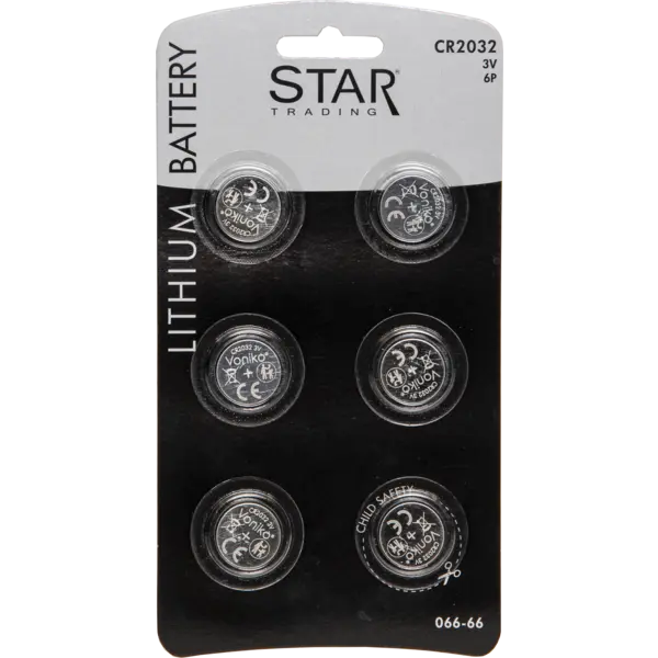 Batteri CR2032 - 6 stk