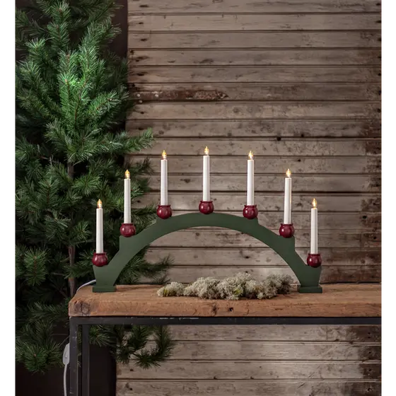 Mora adventsstake 7-lys i bue