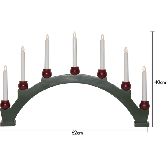 Mora adventsstake 7-lys i bue