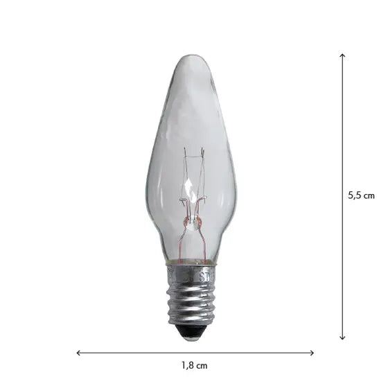 Julepære 5-lys - 3w/55v rette - 3pk