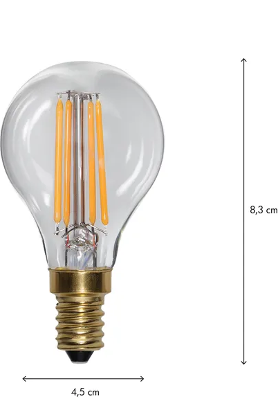 Illumpære E14 400lm - 2100k - dimbar