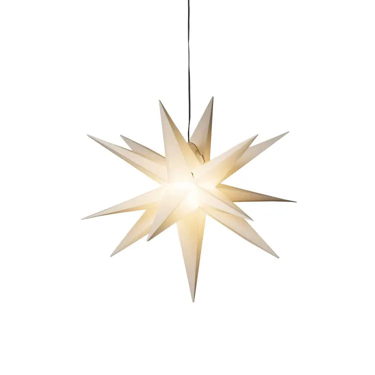 Julestjerne 3D ø60 - til inne og utebruk - strømtilkobling