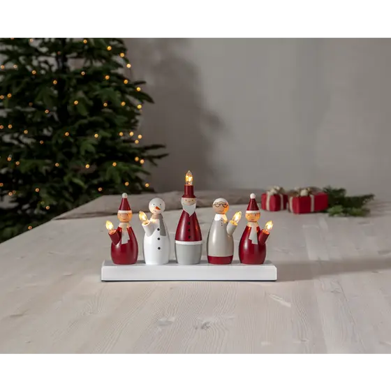 Santa adventsstake 5-lys