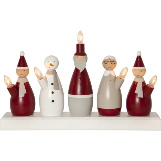 Santa adventsstake 5-lys