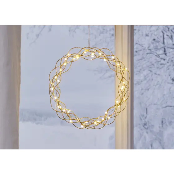 Curly lyskrans ø30 - med 3-step dimmer og timer