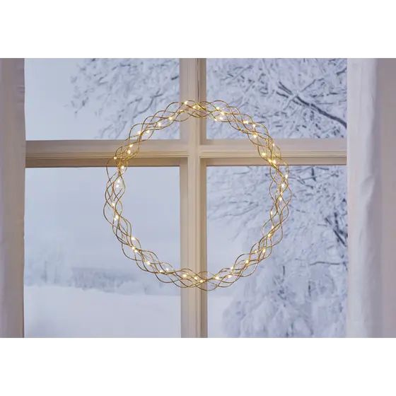Curly lyskrans ø45 - med 3-step dimmer og timer