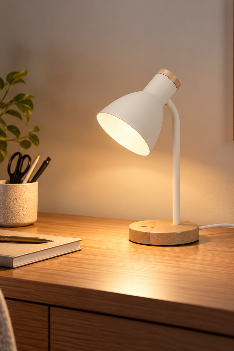 Read bordlampe - tredetaljer