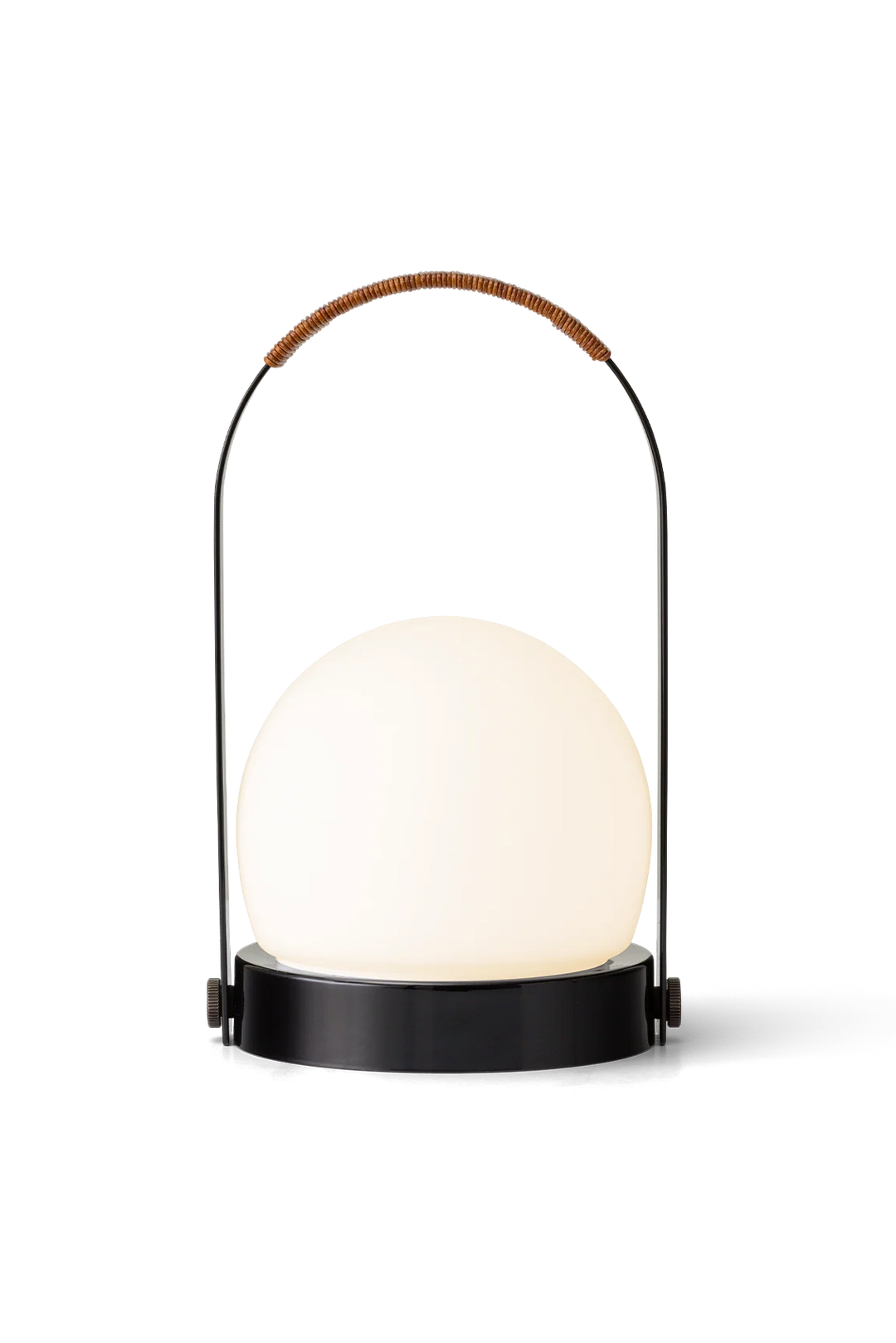 Carrie oppladbar bordlampe - med skinn på håndtaket - IP44