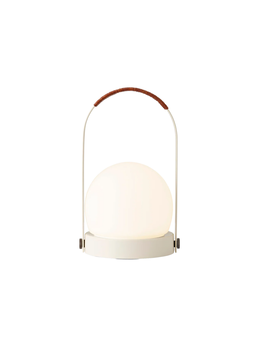 Carrie oppladbar bordlampe - med skinn på håndtaket - IP44