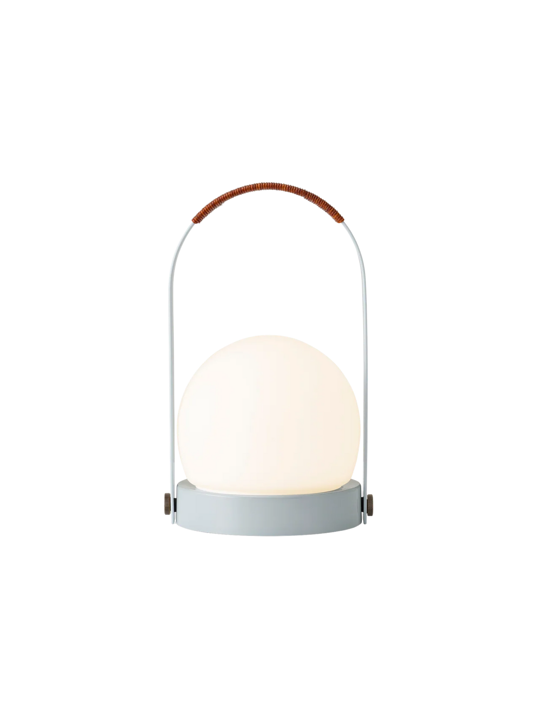 Carrie oppladbar bordlampe - med skinn på håndtaket - IP44