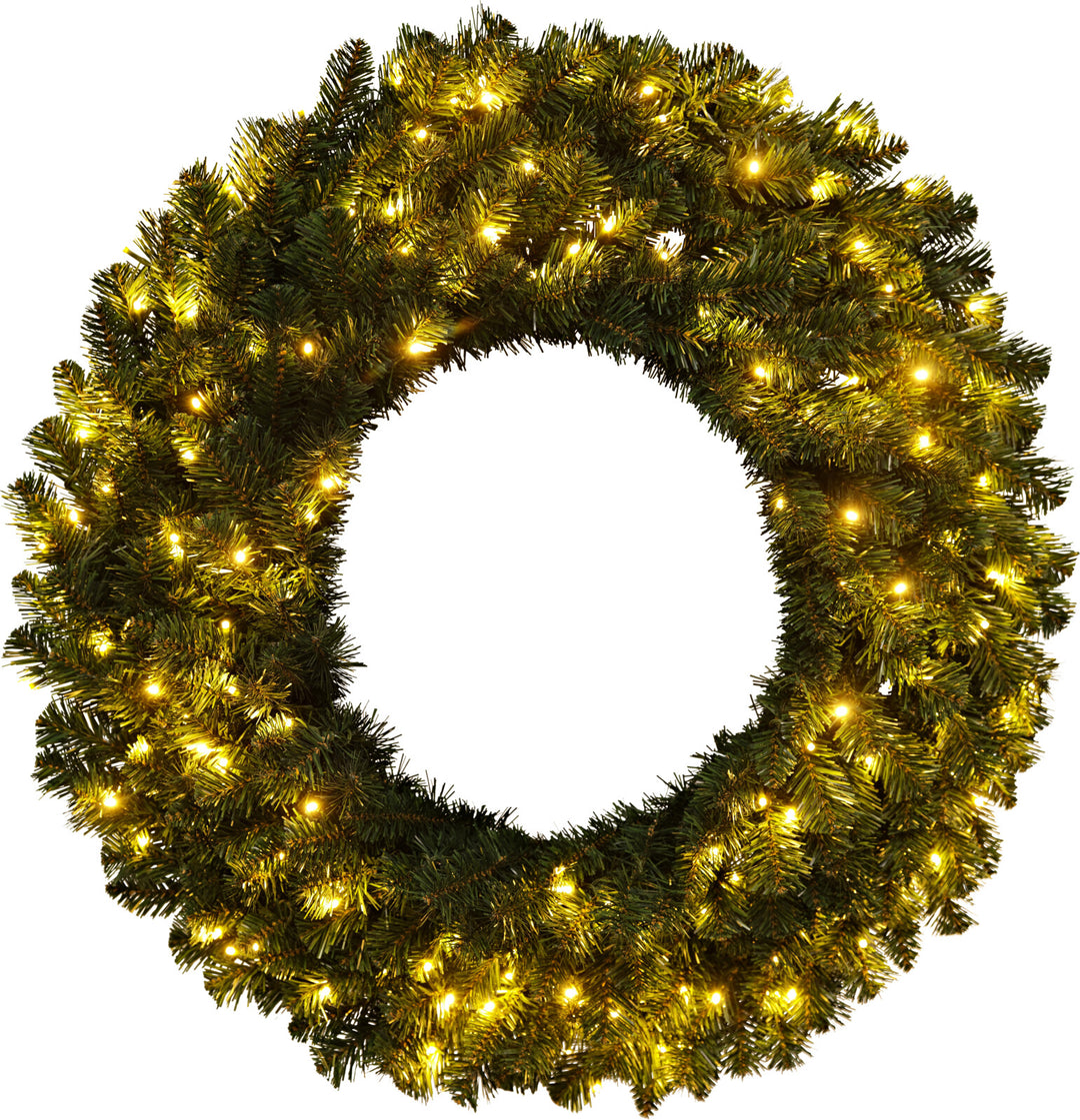 Julekrans m/lys - 90cm IP44