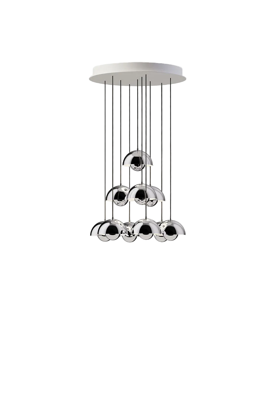 Flowerpot Chandelier VP10 10-lys Ø53