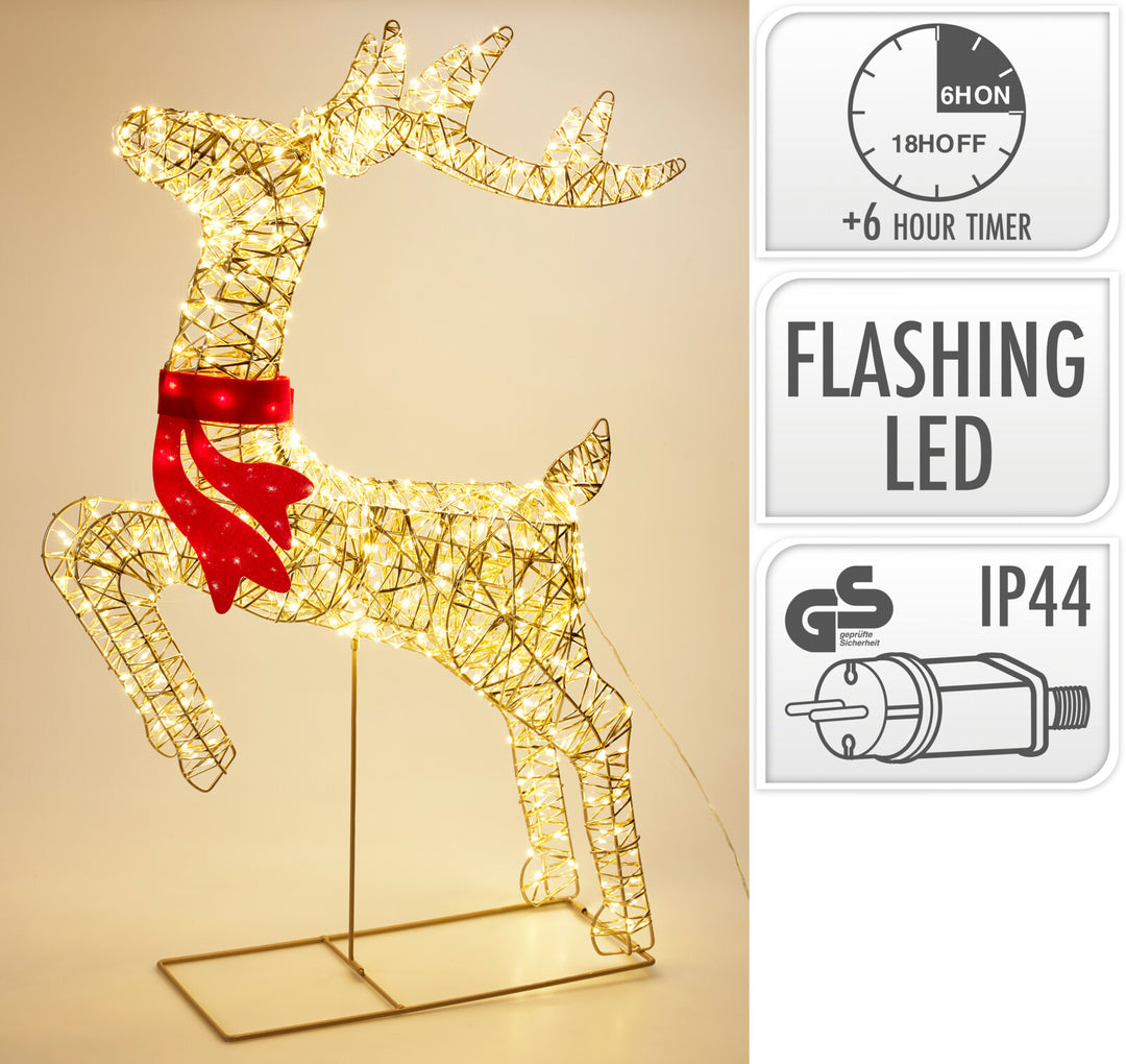 Oh Deer m/sløyfe - h88 med timer IP44