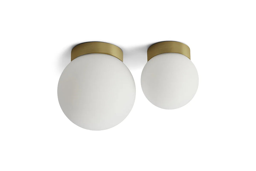 Palla vegglampe opalt glass- ø13,5 IP44 - dim to warm