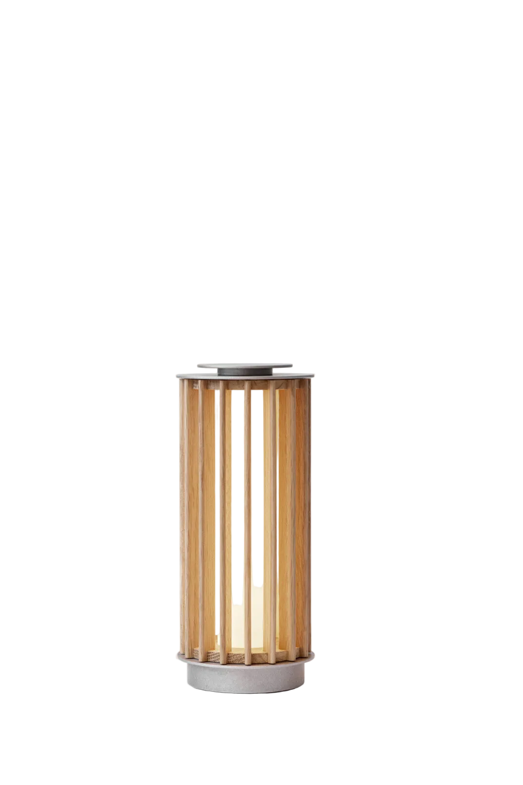 Numbra TY3 oppladbar bordlampe - aluminium/eik