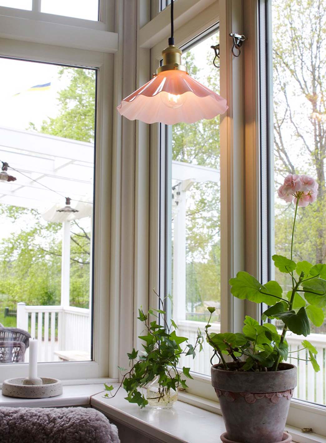 August takpendel - ø25 bølget glass