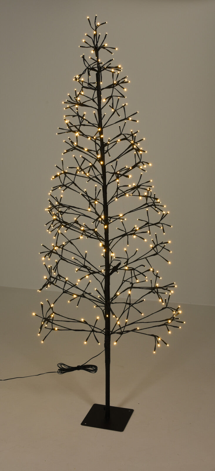 Glow juletre 180cm 400-lys IP44 - varmhvit