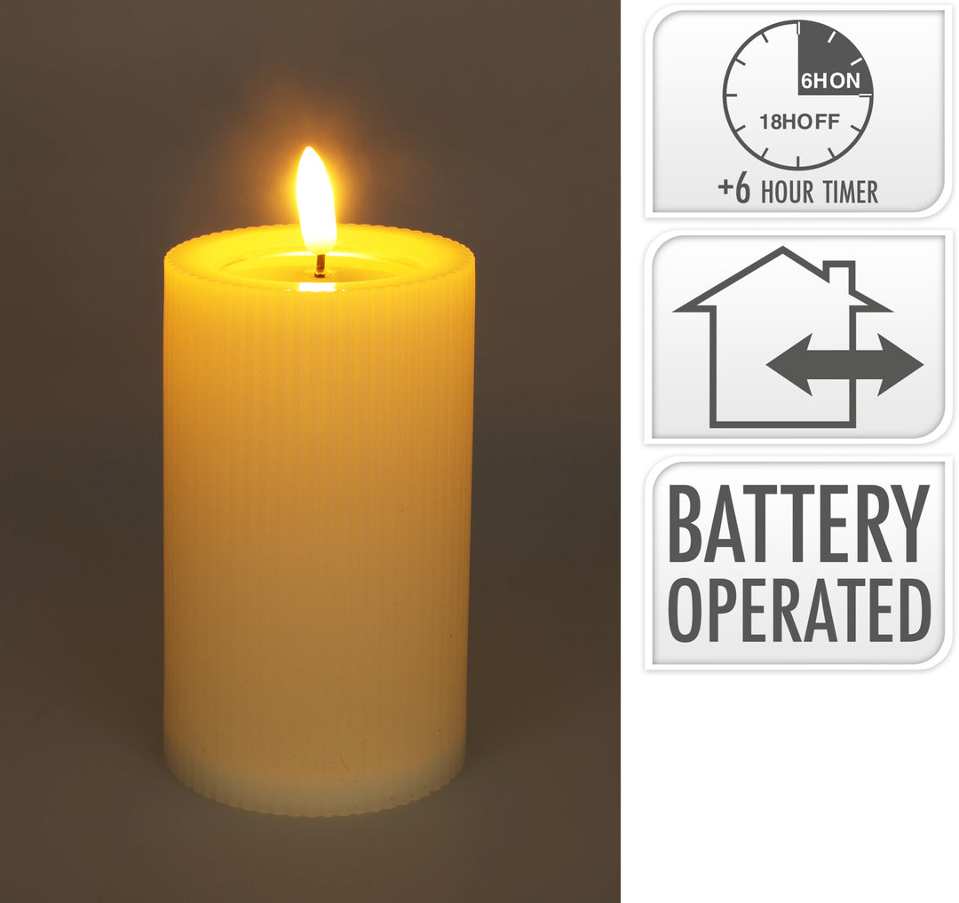 Stemning batterilys for utebruk IP44 - m/timer H15