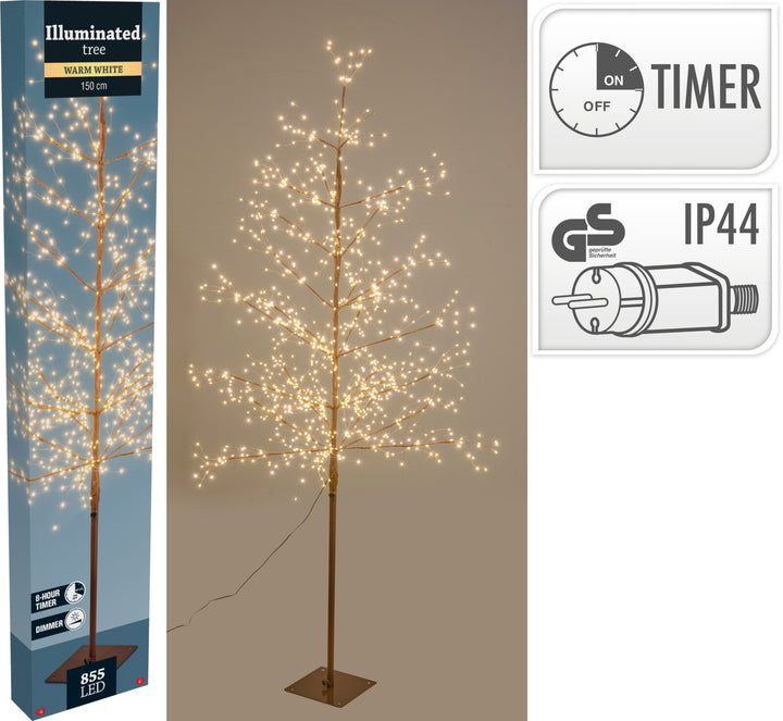 Lystre h150 900-lys, med timer og dimmer