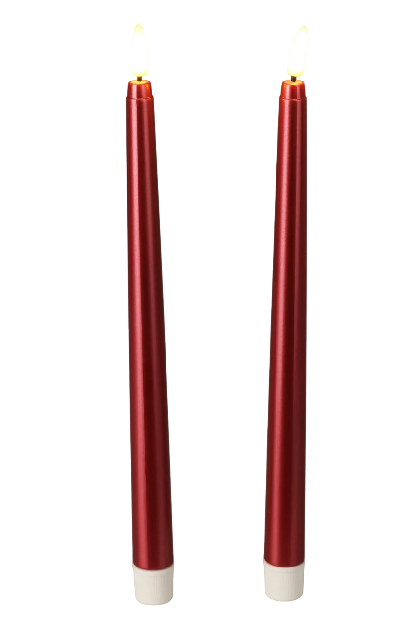 Stemning kronelys 2pk m/fjernkontroll - H27