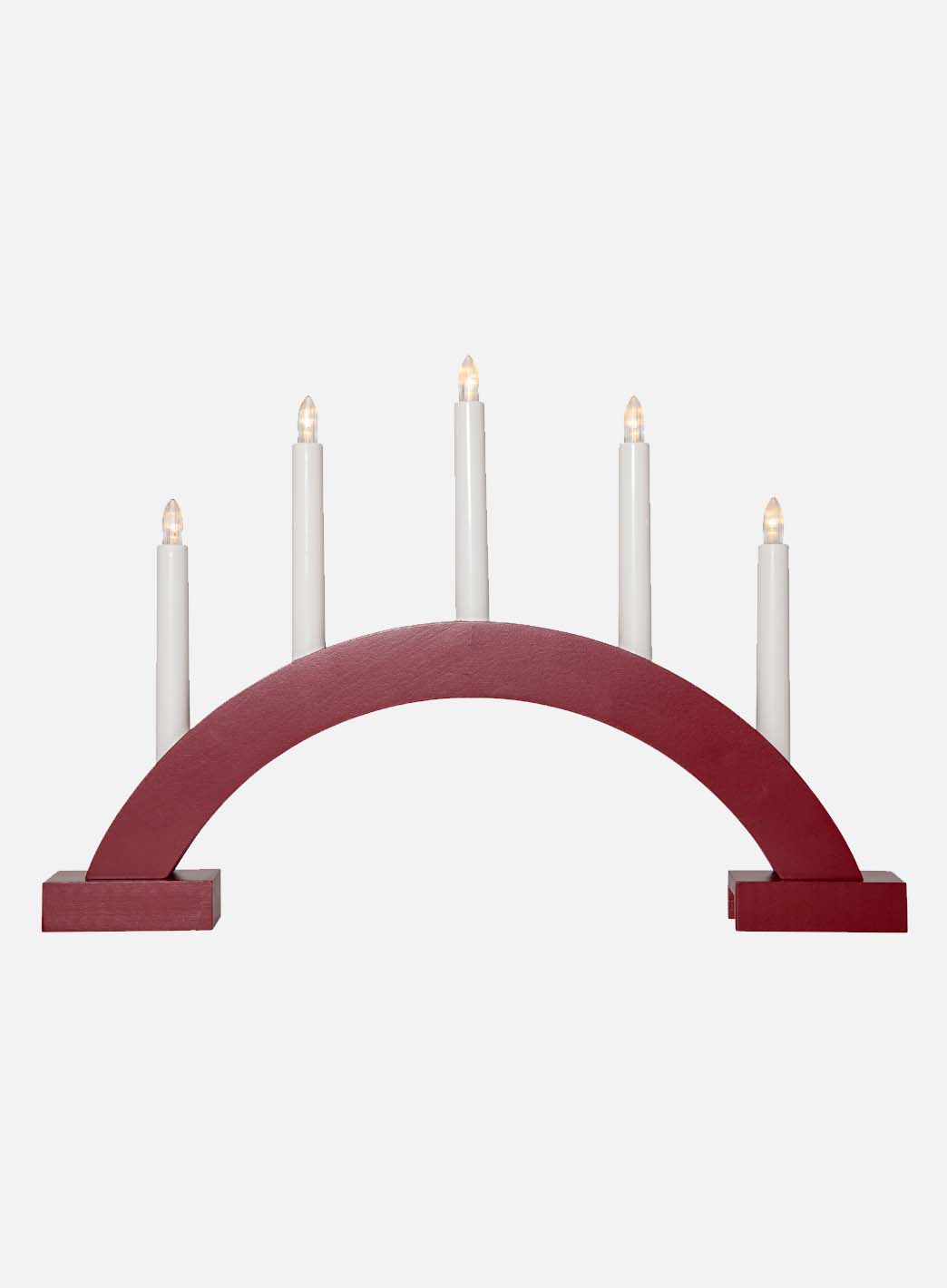 Adventsstake Abbe 5-lys batteridrevet