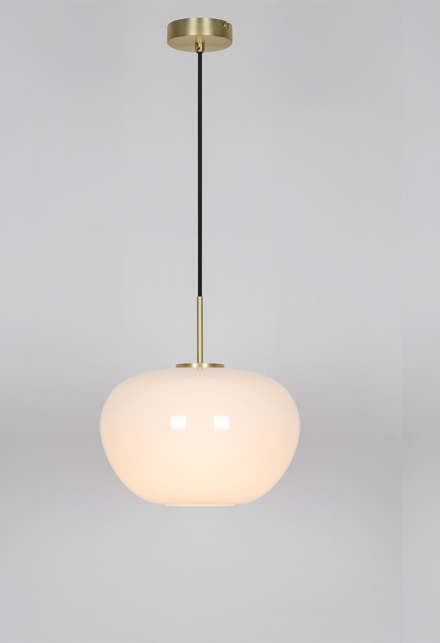 Aurelia pendel - medium 3-lags opalt glass