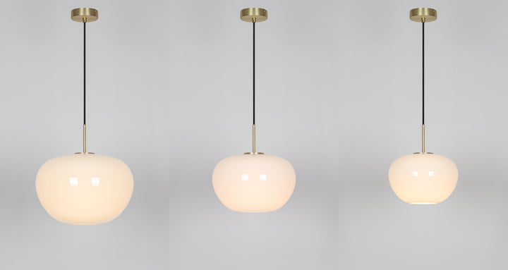 Aurelia pendel - large 3-lags opalt glass