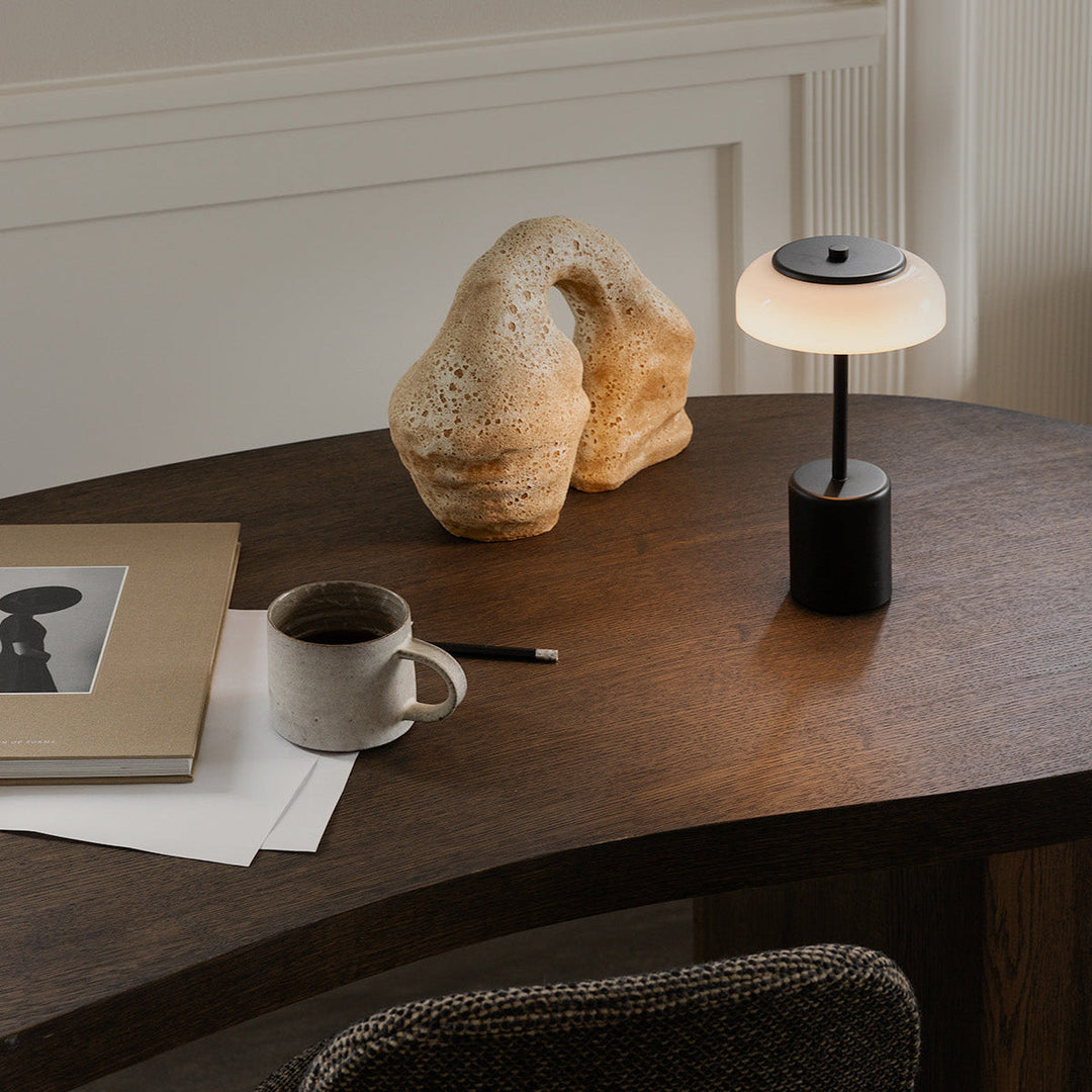 Blossi mini oppladbar bordlampe H26
