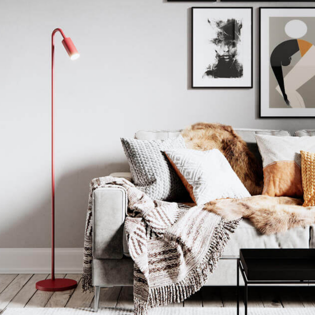 Curve gulvlampe