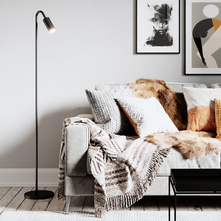 Curve gulvlampe