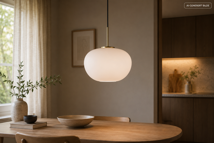 Aurelia pendel - large 3-lags opalt glass