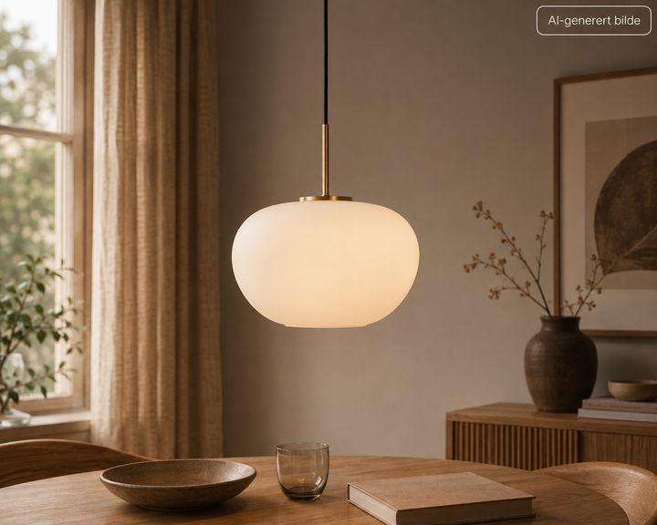 Aurelia pendel - large 3-lags opalt glass