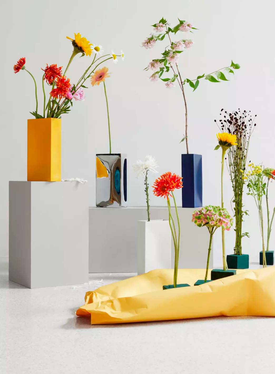Into vase