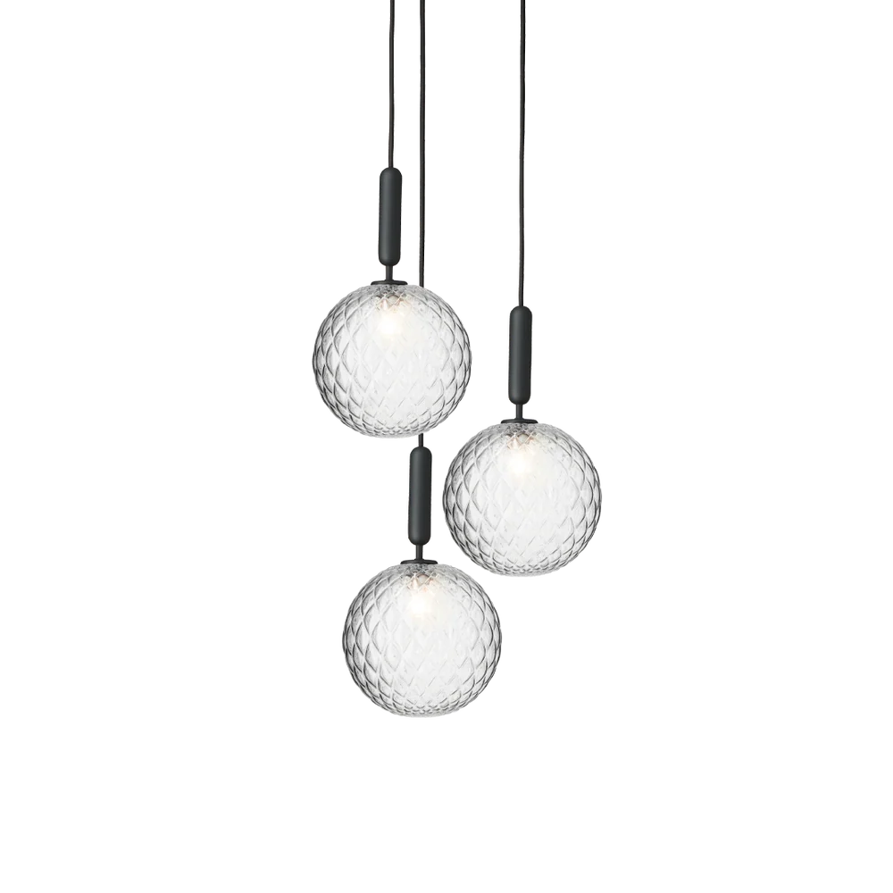 Miira 3 large taklampe - 3 lys klynge