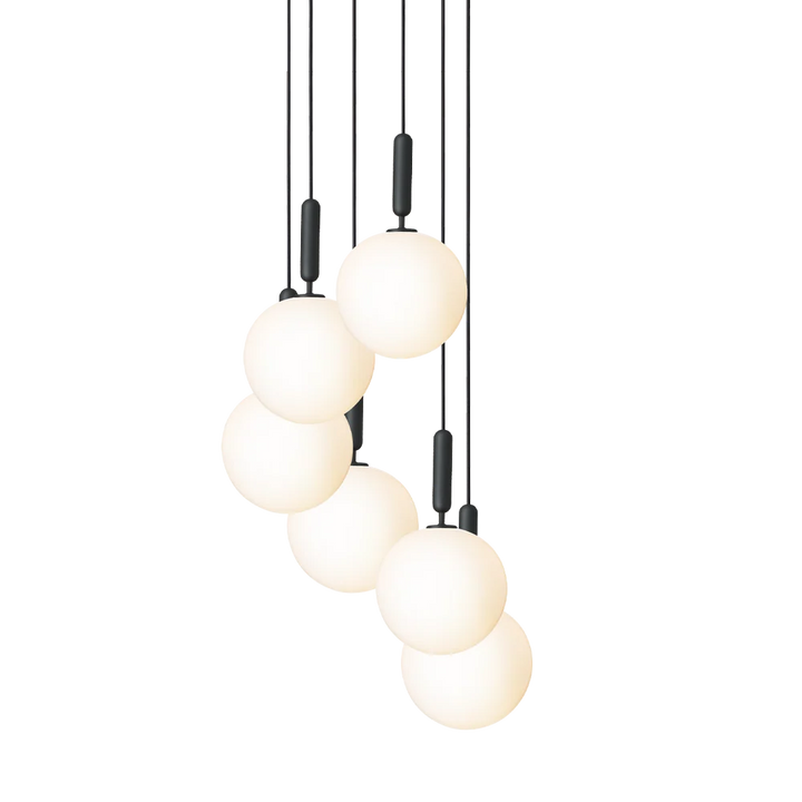 Miira 6 large taklampe - 6 lys klynge