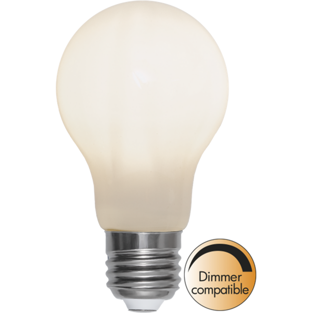 Opalhvit dimbar E27 LED 5W 60mm