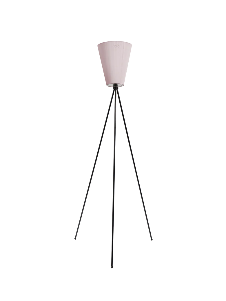 Oslo Wood gulvlampe Jubileums utgave - Muted Pink skjerm