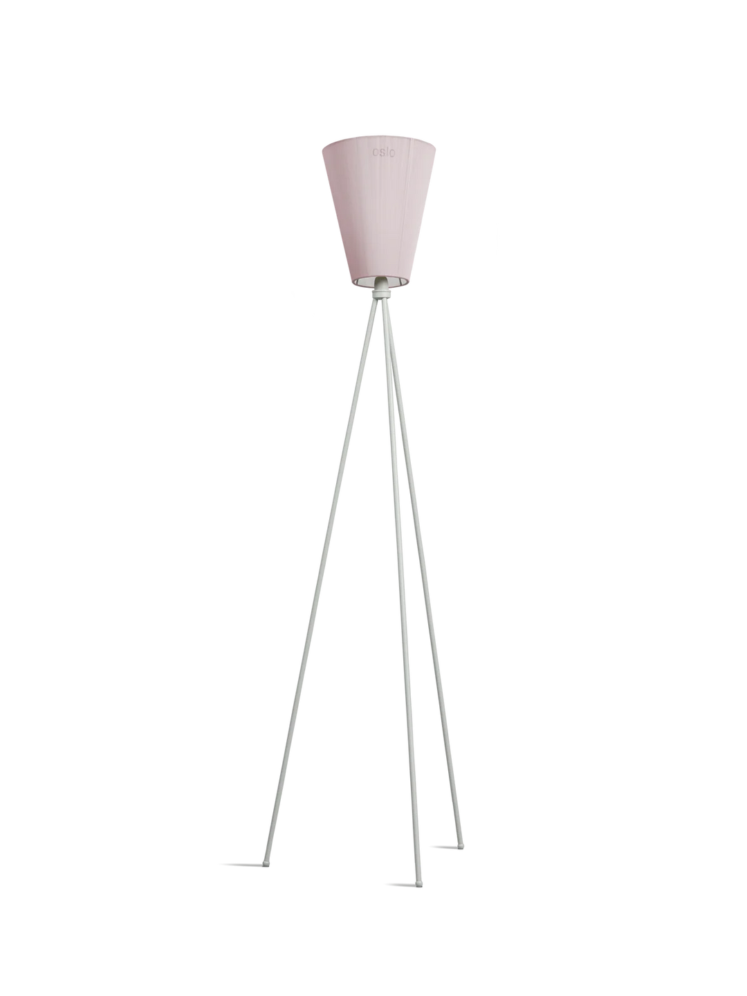 Oslo Wood gulvlampe Jubileums utgave - Muted Pink skjerm