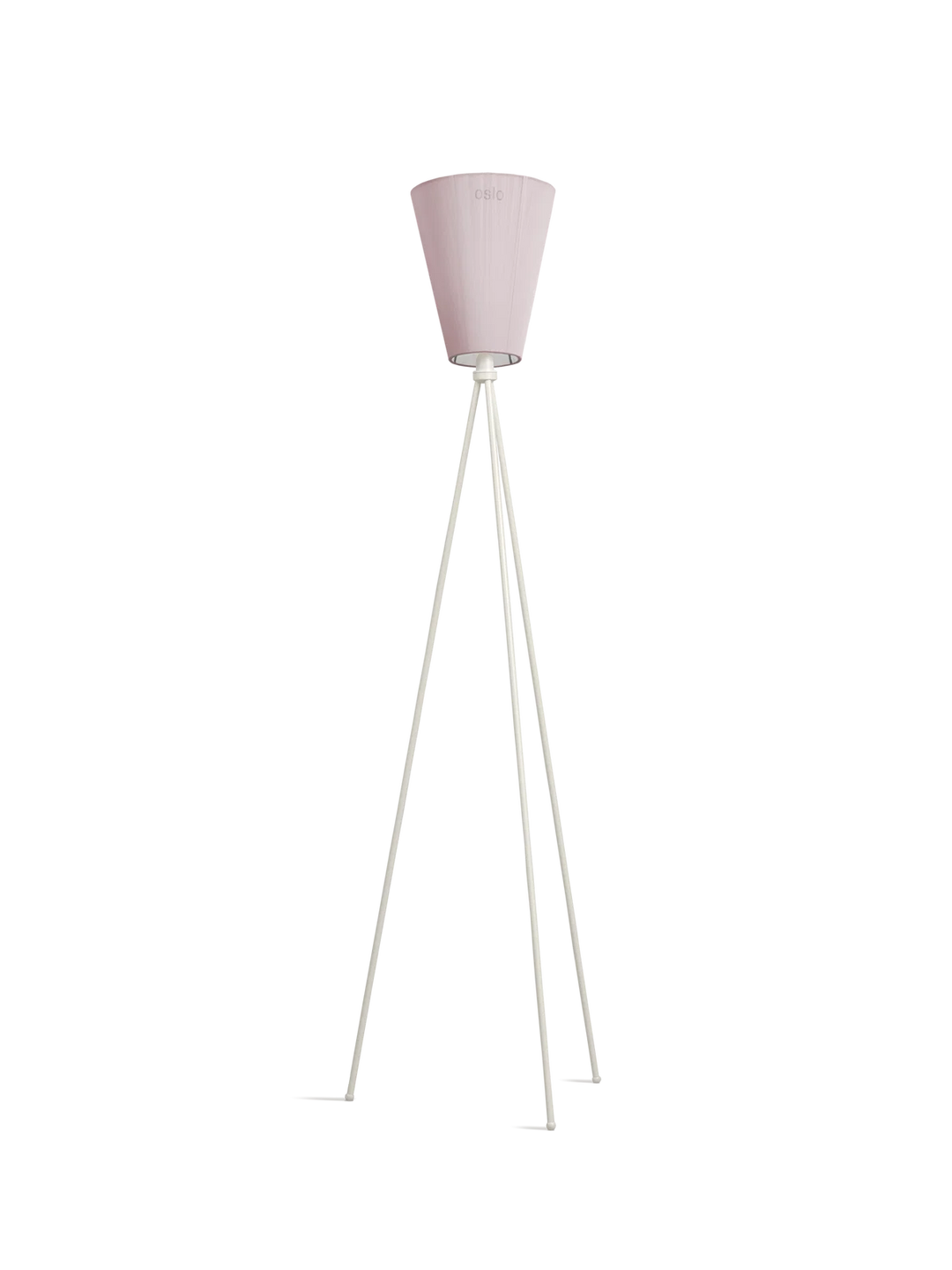 Oslo Wood gulvlampe Jubileums utgave - Muted Pink skjerm
