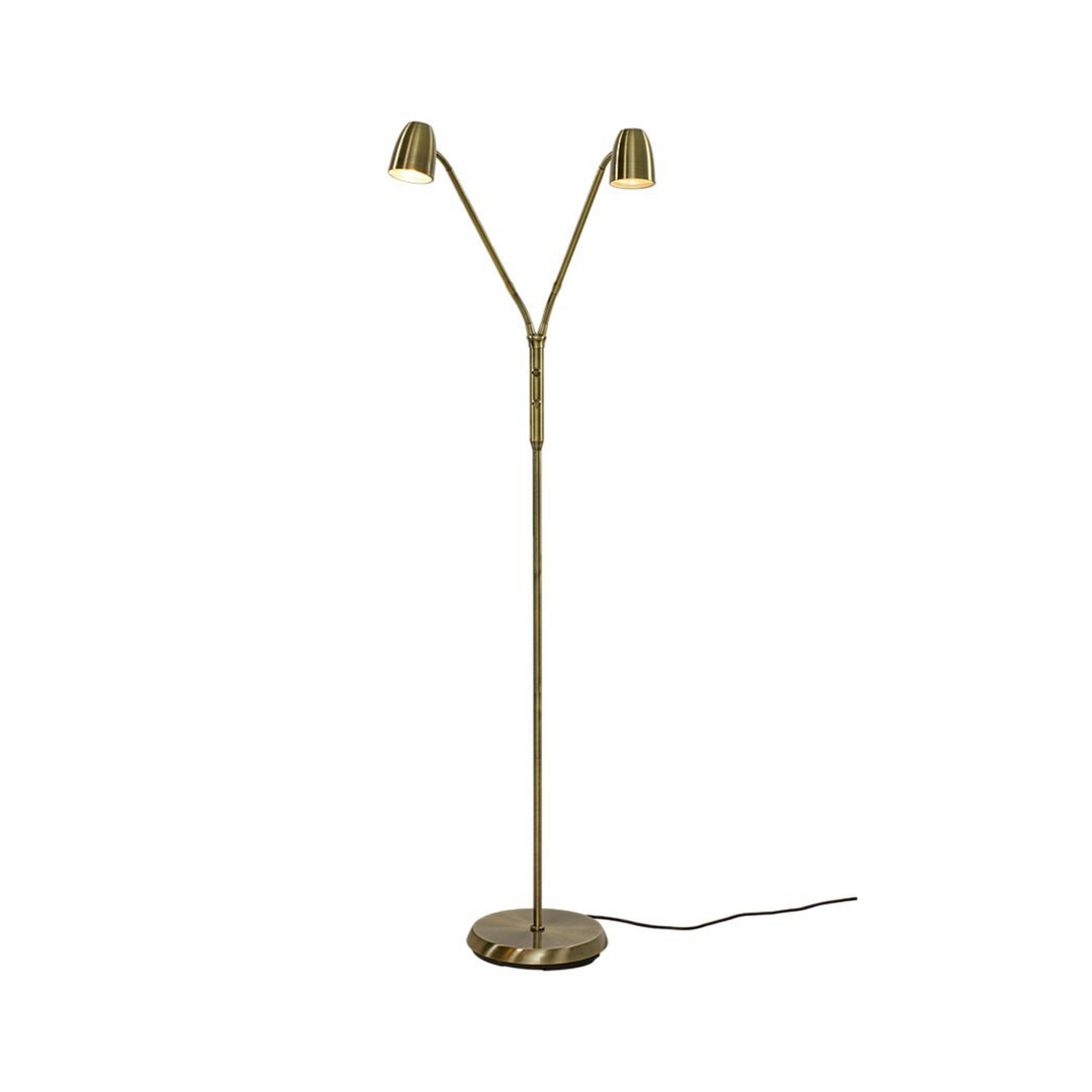Sandnes gulvlampe - 2 lys m/separat dimmer