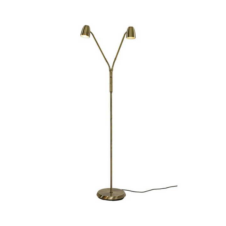 Sandnes gulvlampe - 2 lys m/separat dimmer