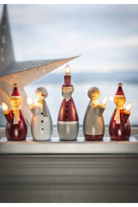 Santa adventsstake 5-lys