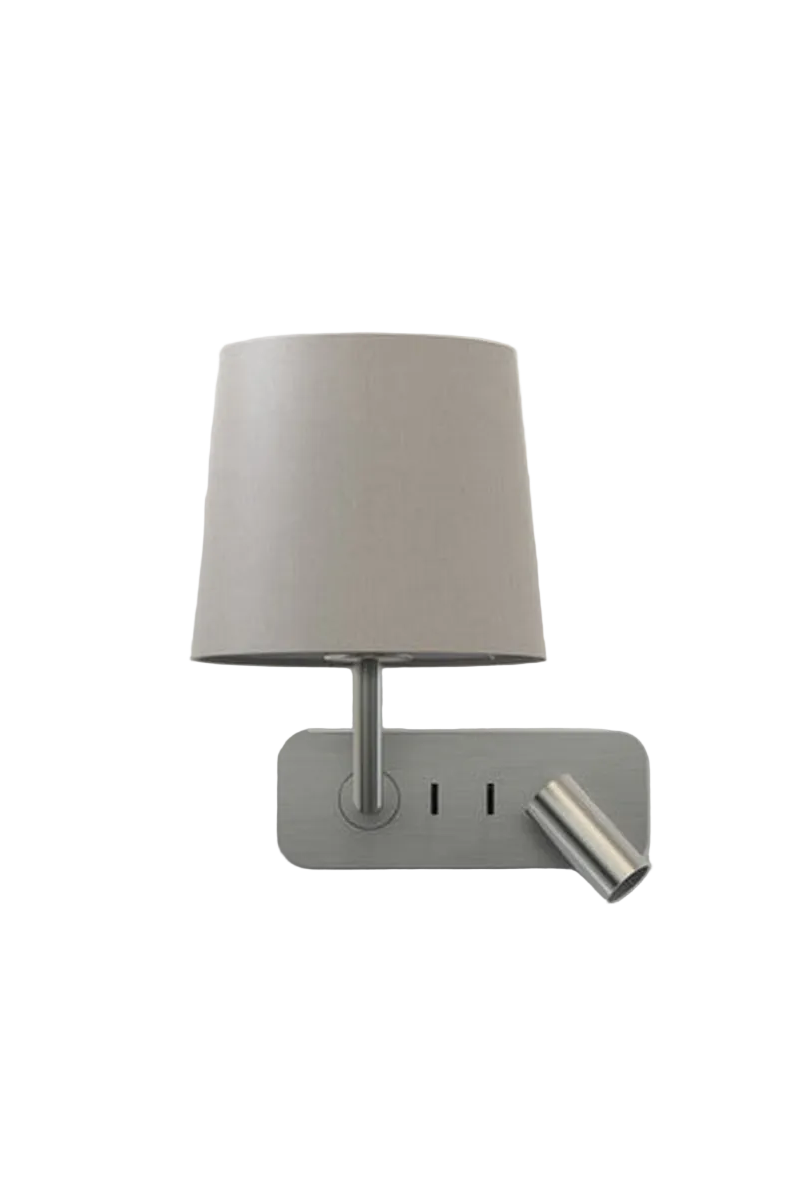 Side by Side vegglampe med skjerm