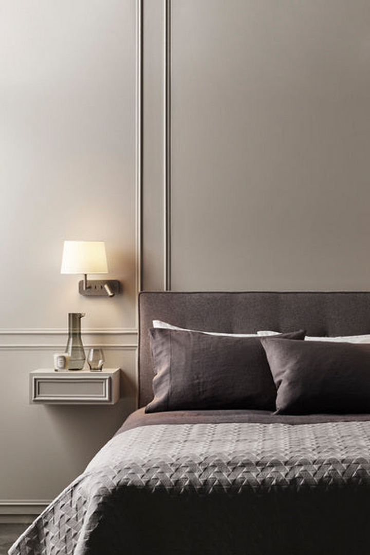 Side by Side vegglampe med skjerm