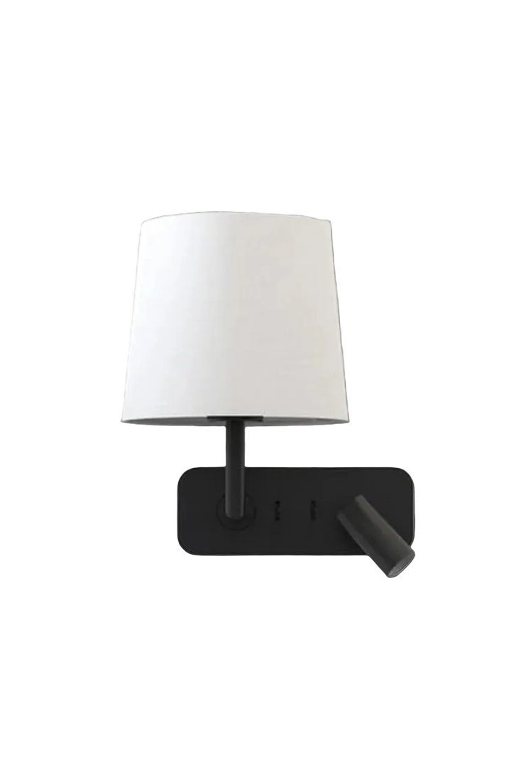 Side by Side vegglampe med skjerm