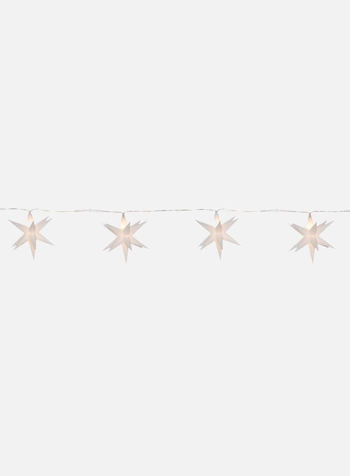 Lyslenke Desember batteri 8 stjerner | lyslenke