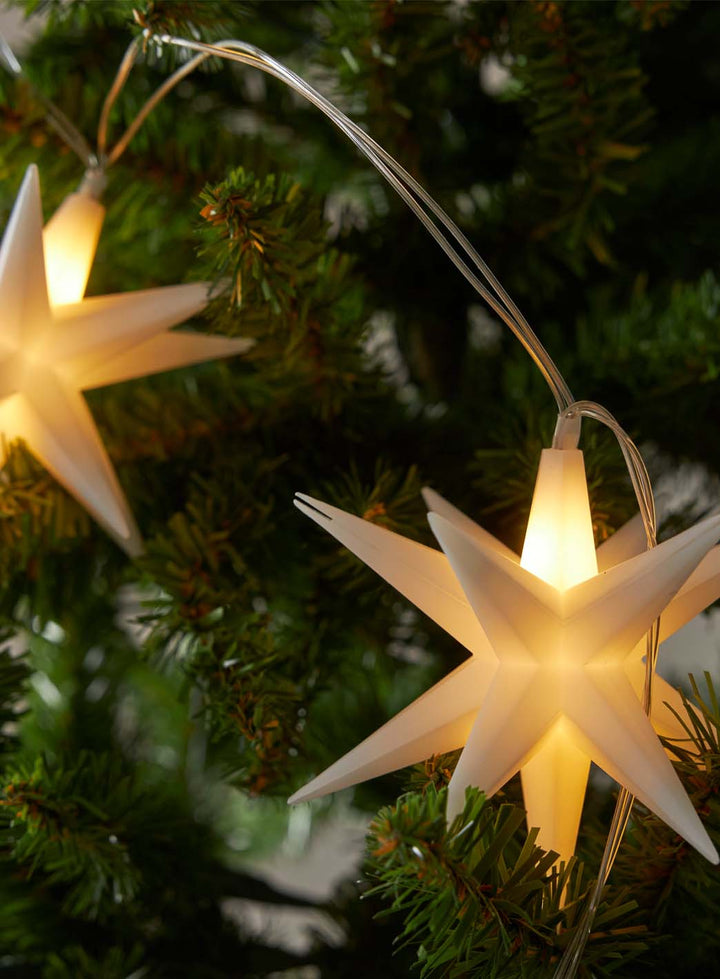 Lyslenke Desember batteri 8 stjerner | lyslenke