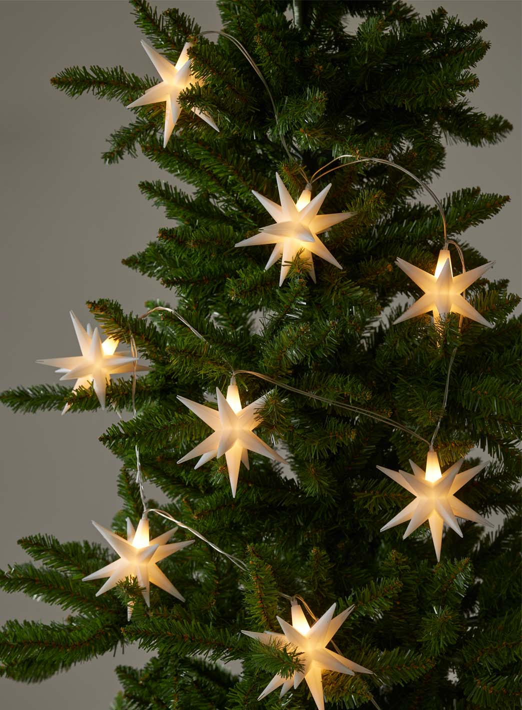 Lyslenke Desember batteri 8 stjerner | lyslenke